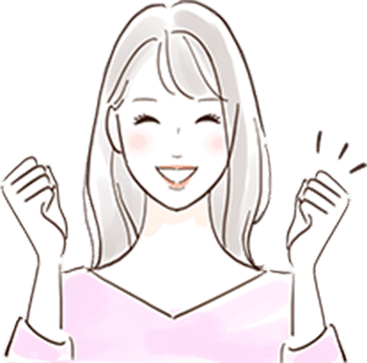 COSMEbiの想い 女性笑顔のイラスト