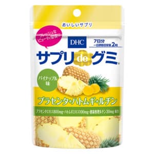 サプリdeグミ プラセンタ＋ハトムギ＋ルチン パイナップル味