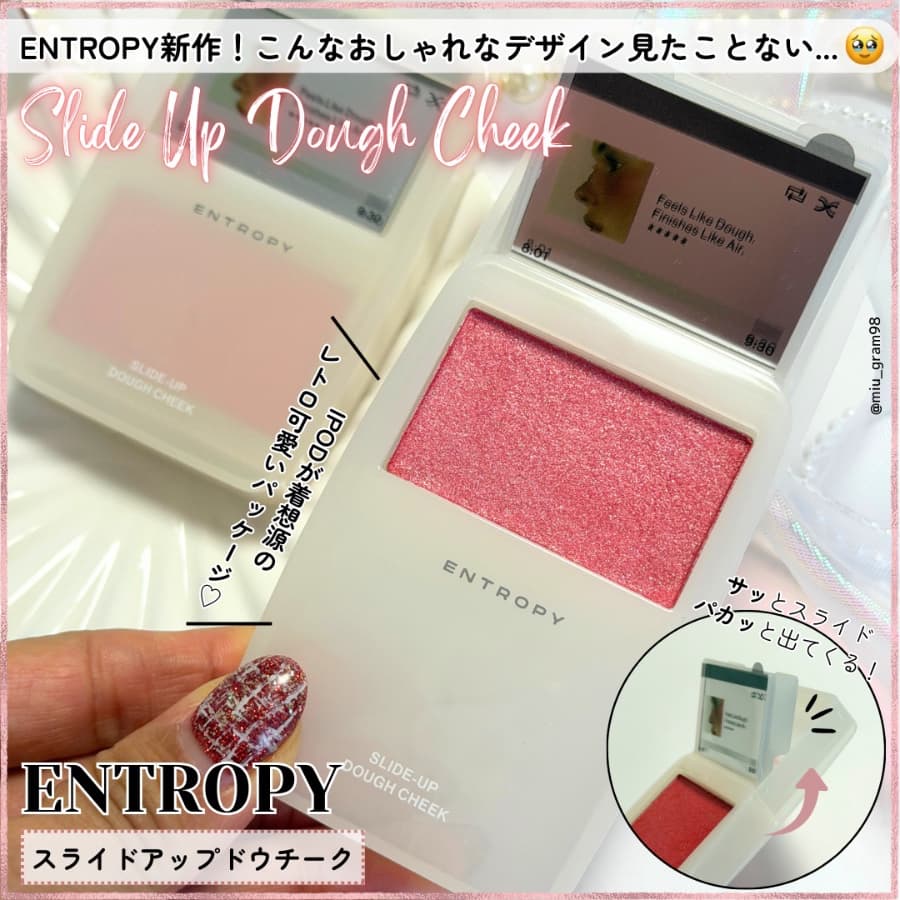 レトロかわいいパッケージ♡エントロピーの新作チーク