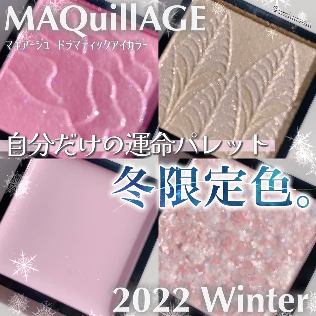 マキアージュ人気の自分だけの運命パレットに冬の限定カラーが登場！