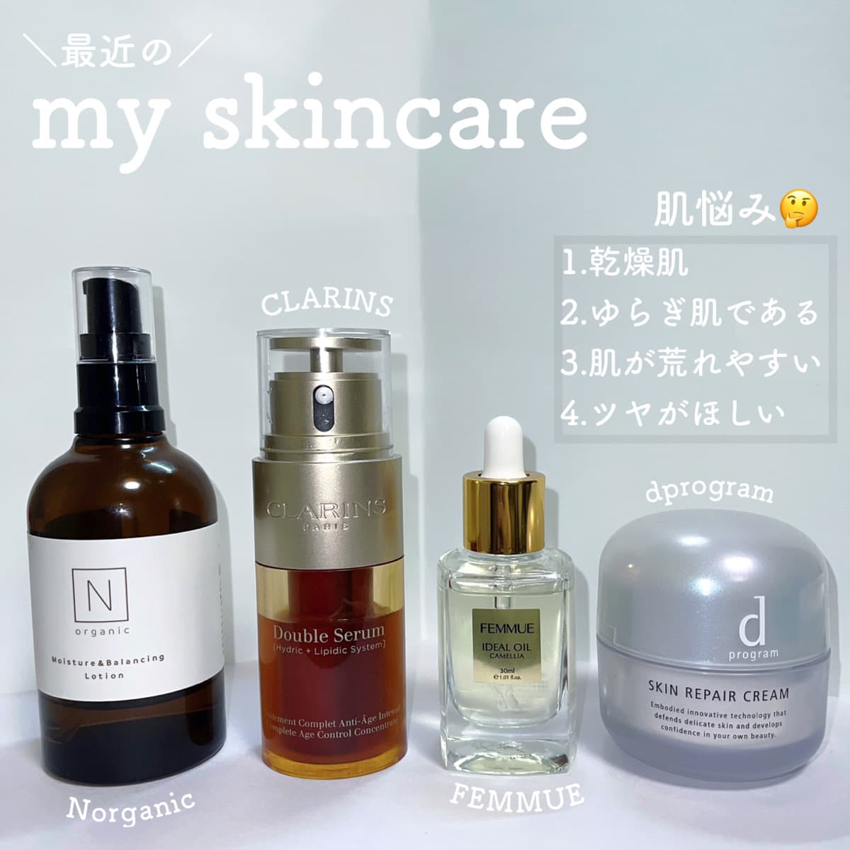 ＼ 最近のスキンケア事情🪐 ／
